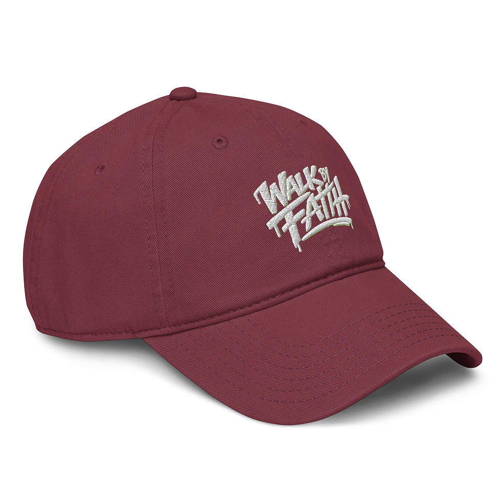 Thumbnail: Walk By Faith washed baseball cap