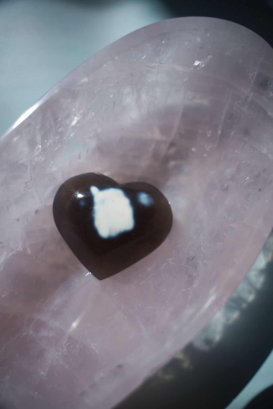 Orca Agate Heart