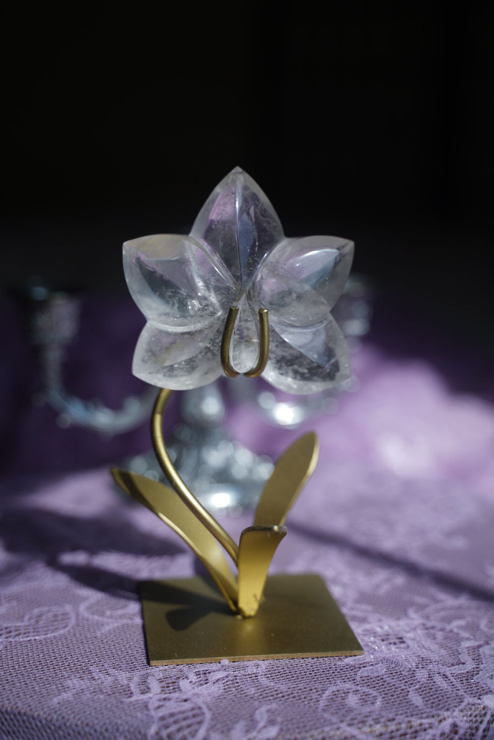Thumbnail: Clear Quartz Orchid