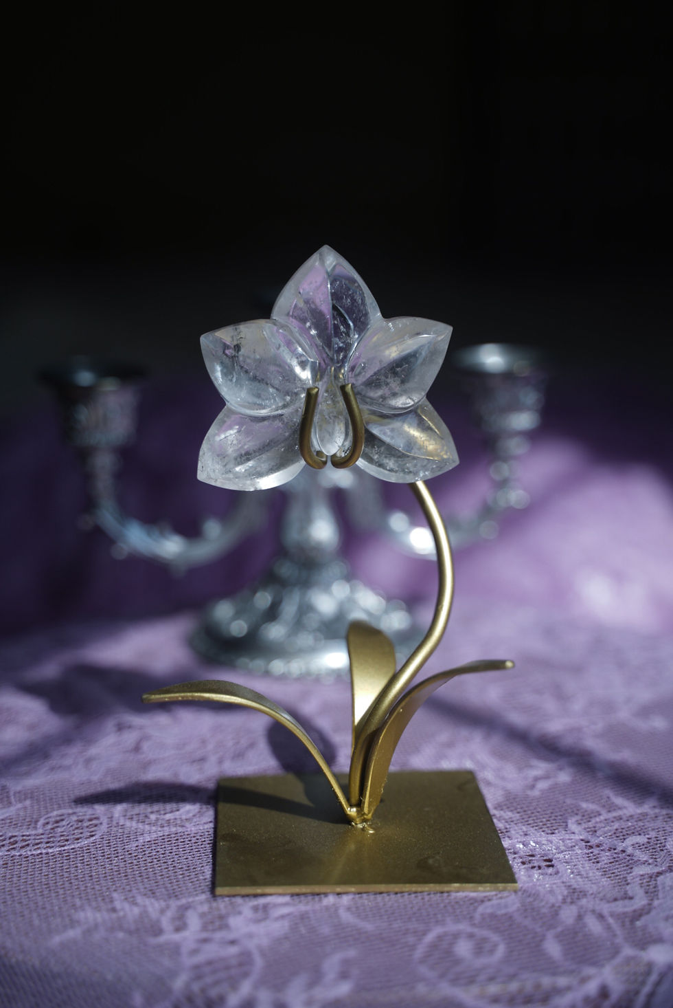 Thumbnail: Clear Quartz Orchid