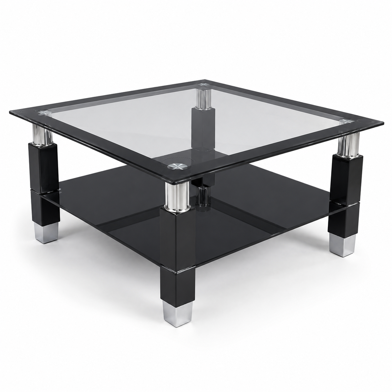 Black Glass Coffee Table - C112