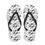 Thumbnail: Black and White Floral Flip-Flops