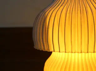 Jelly Fish table lamp casting soft light shadow creating a soothing atmosphere