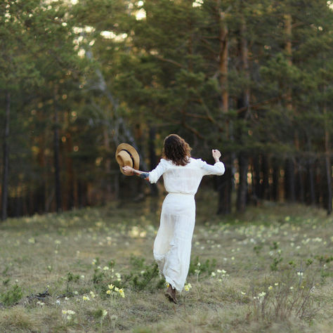 Woman full of Joy in Nature