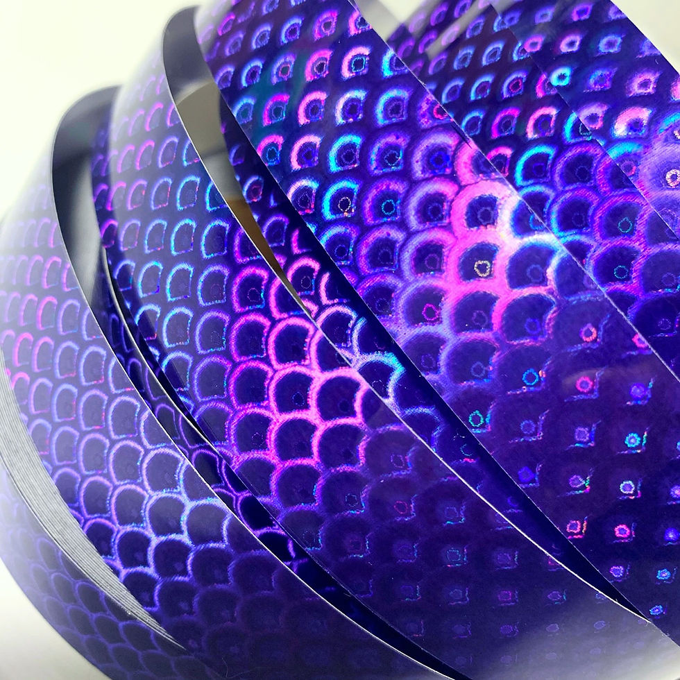 Thumbnail: Purple Mermaid Taped Hoop