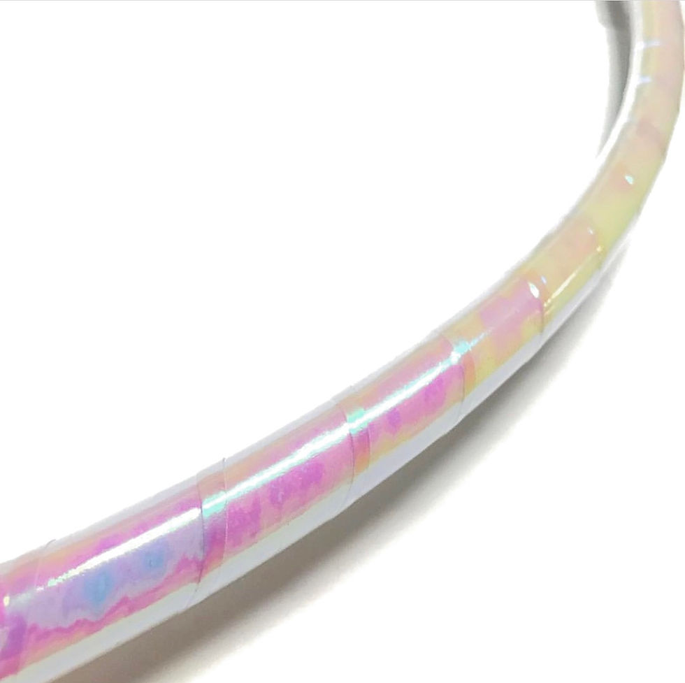 Thumbnail: Transparent Pearl Taped Hoop