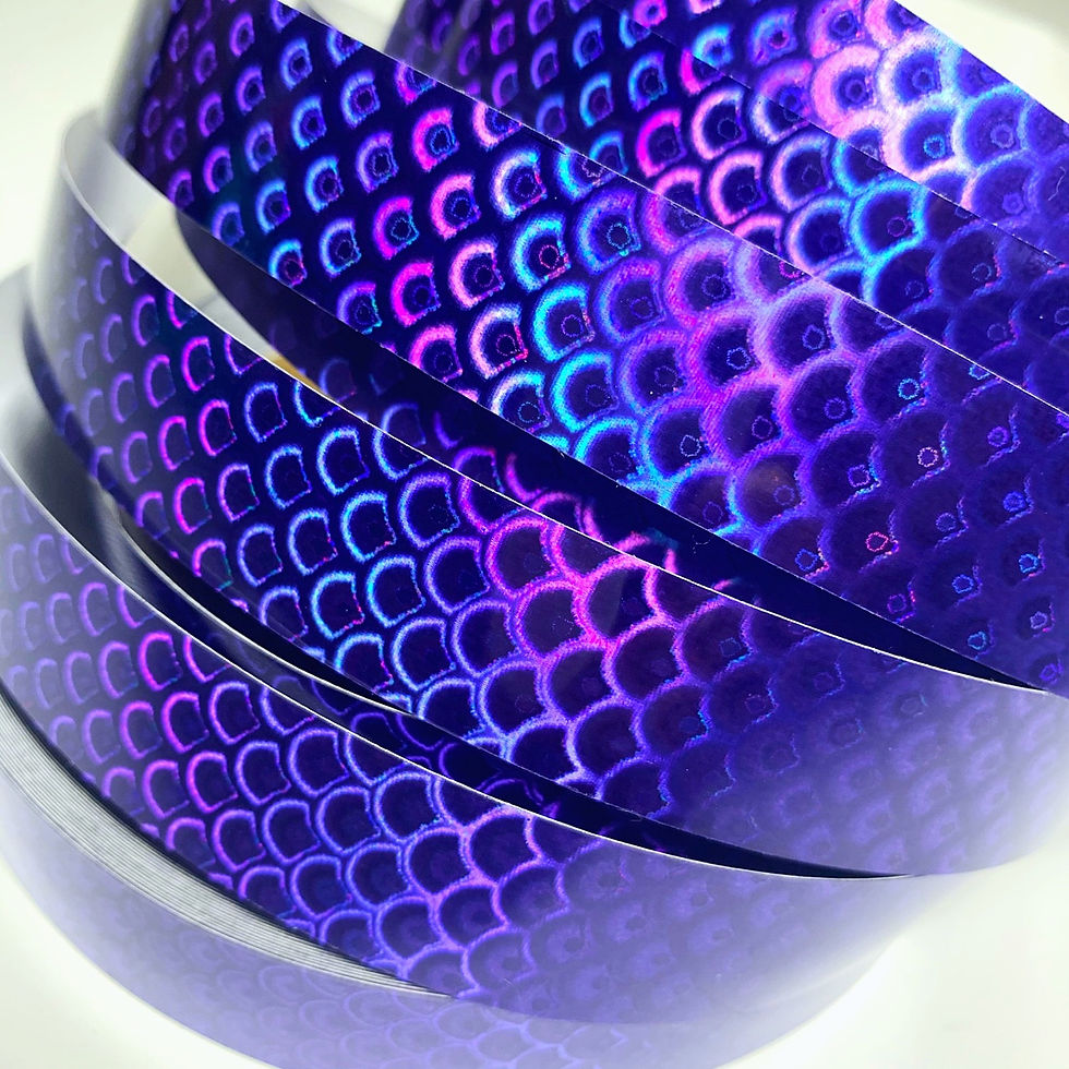 Thumbnail: Purple Mermaid Taped Hoop