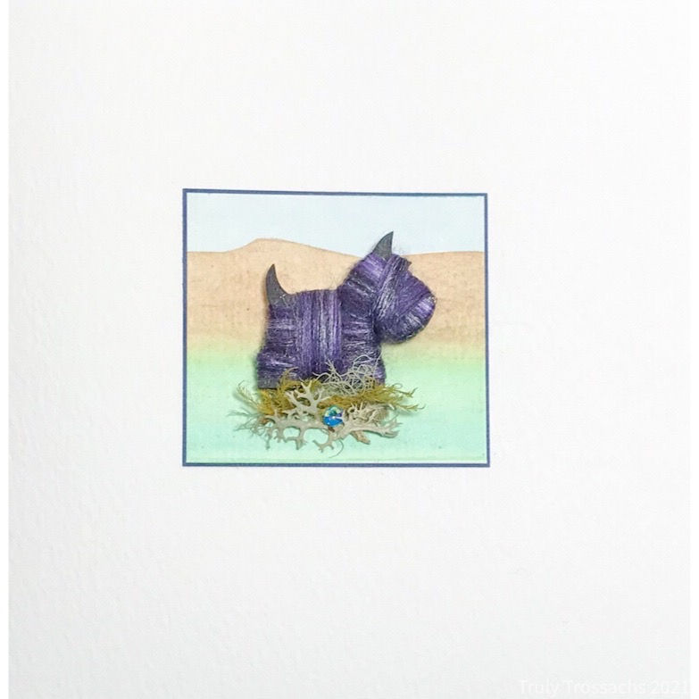 Thumbnail: Card/Brooch Card Scottie dog