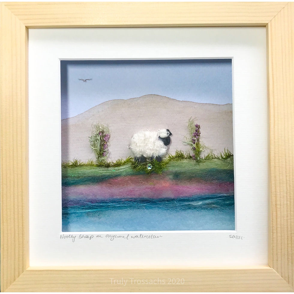 Thumbnail: Medium Boxed Picture Woolly Sheep