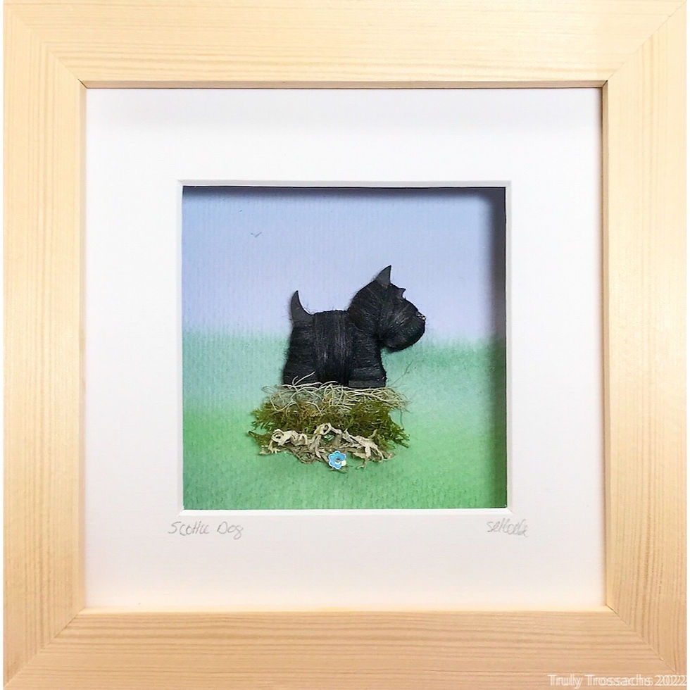 Thumbnail: Small Boxed Picture Scottie Dog & Westie