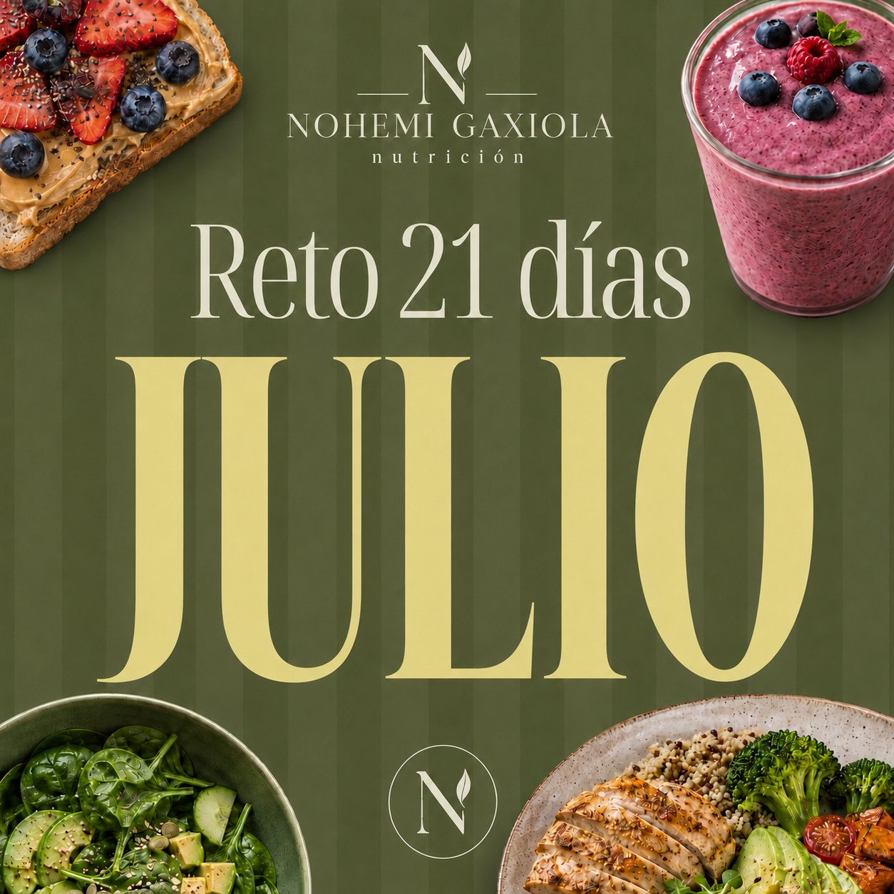 Reto Julio: 21 días