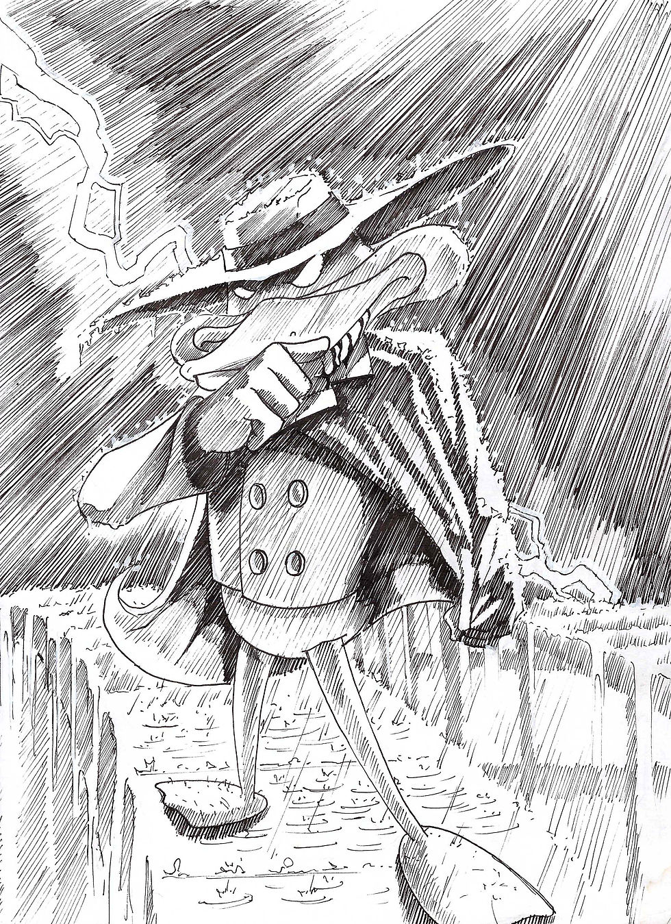 darkwingDuck line_art