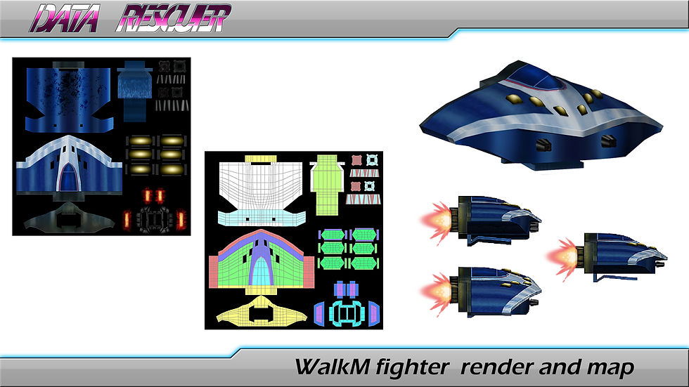 data rescuer_walkmFighter render and map
