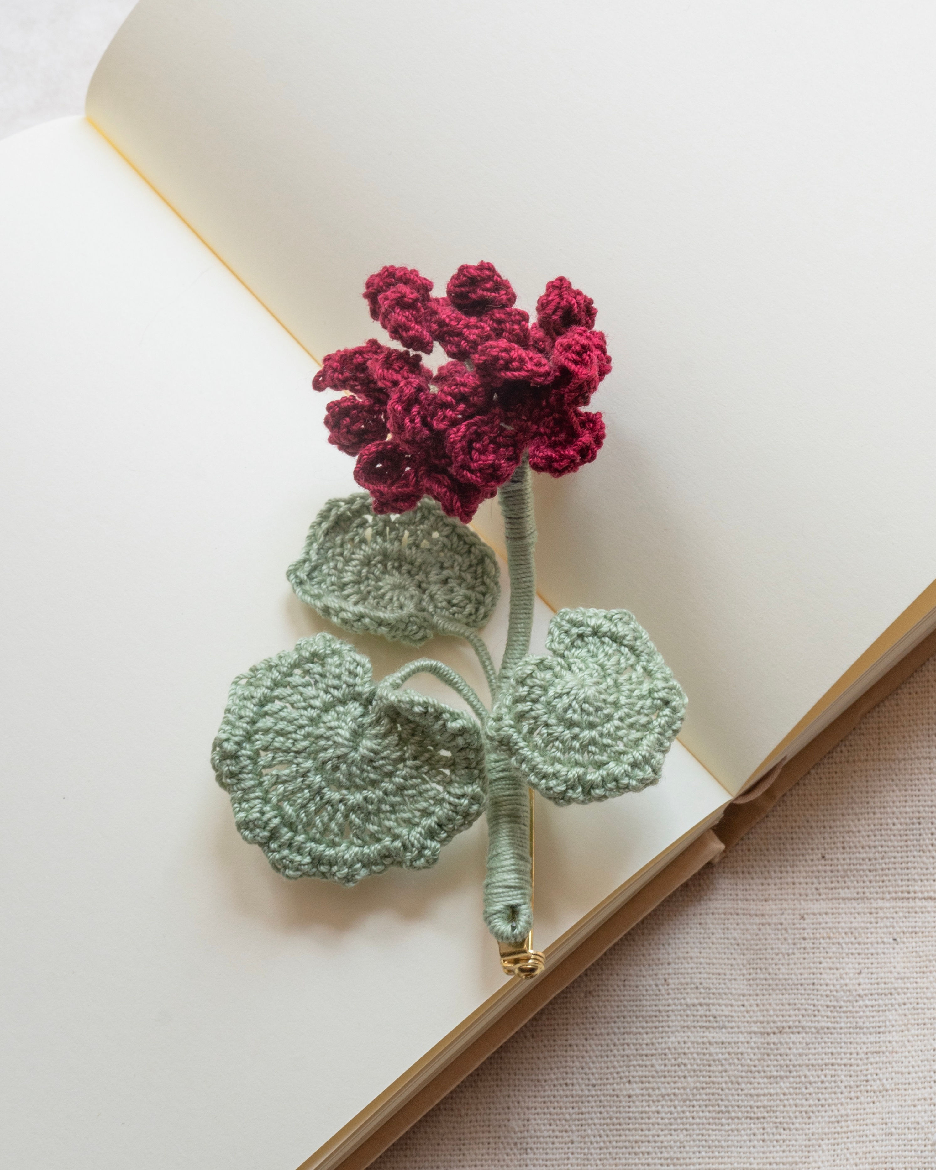 Geranium Brooch