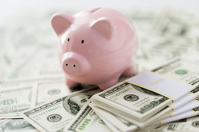 business, finance, investment, saving and corruption concept - close up of dollar cash mon