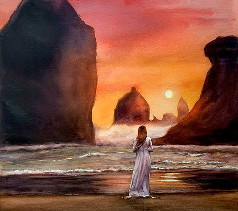 watercolor landscape