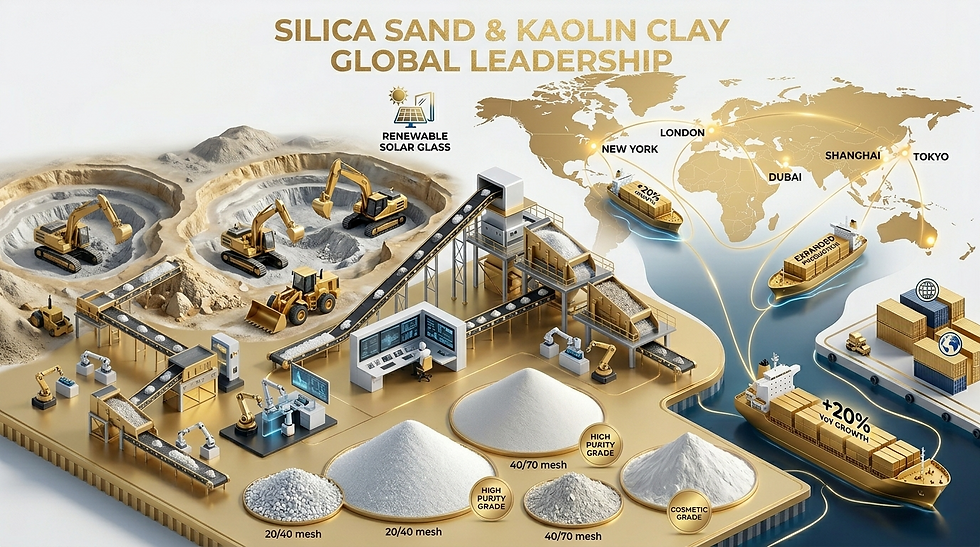 Silica Sand & Kaolin Clay Global Leadership