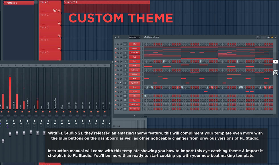 Thumbnail: FL Studio 21 Template (Red)