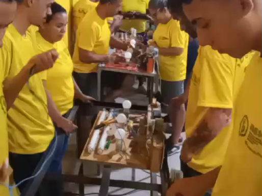 Aula pratica de Elétrica do nosso curso de Formação Continuada.