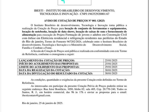 COTAÇÃO DE PREÇO 2005.1