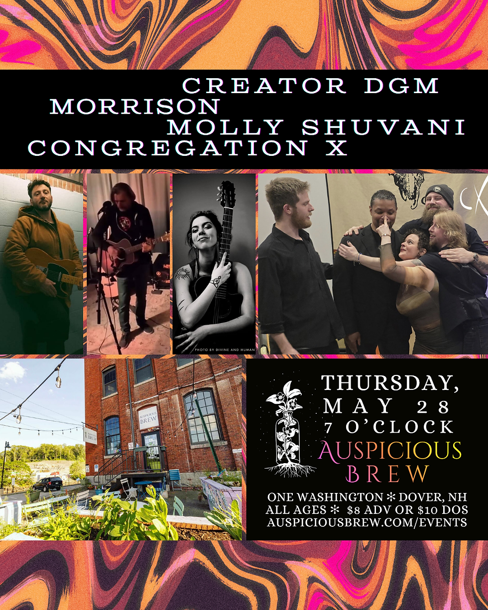 LIVE MUSIC: Creator DGM presents... Congregation X // Morrison // Molly Shuvani
