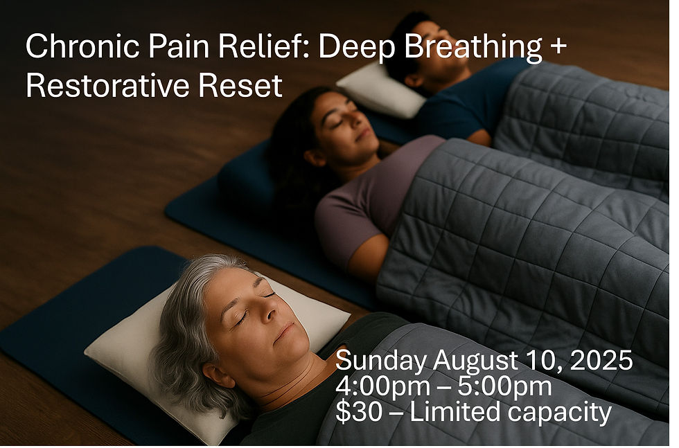 Chronic Pain Relief: Deep Breathing + Restorative Reset