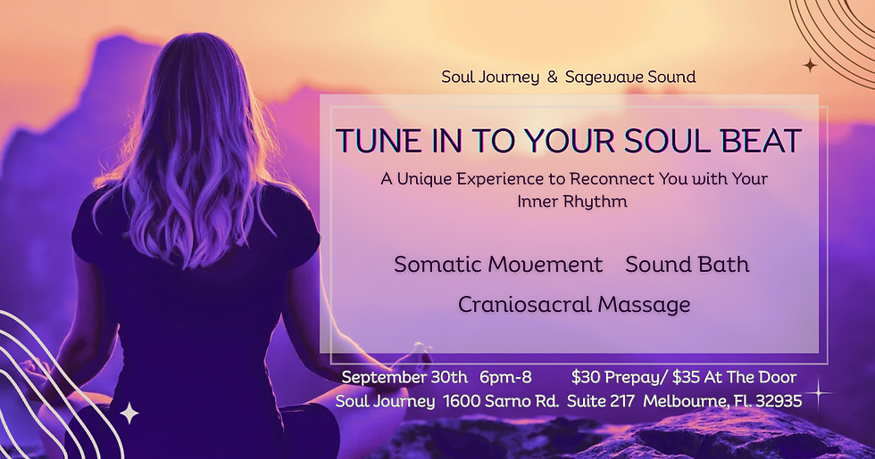Tune In to Your Soul Beat: A Rhythm Experience with Sound & Somatic Flow