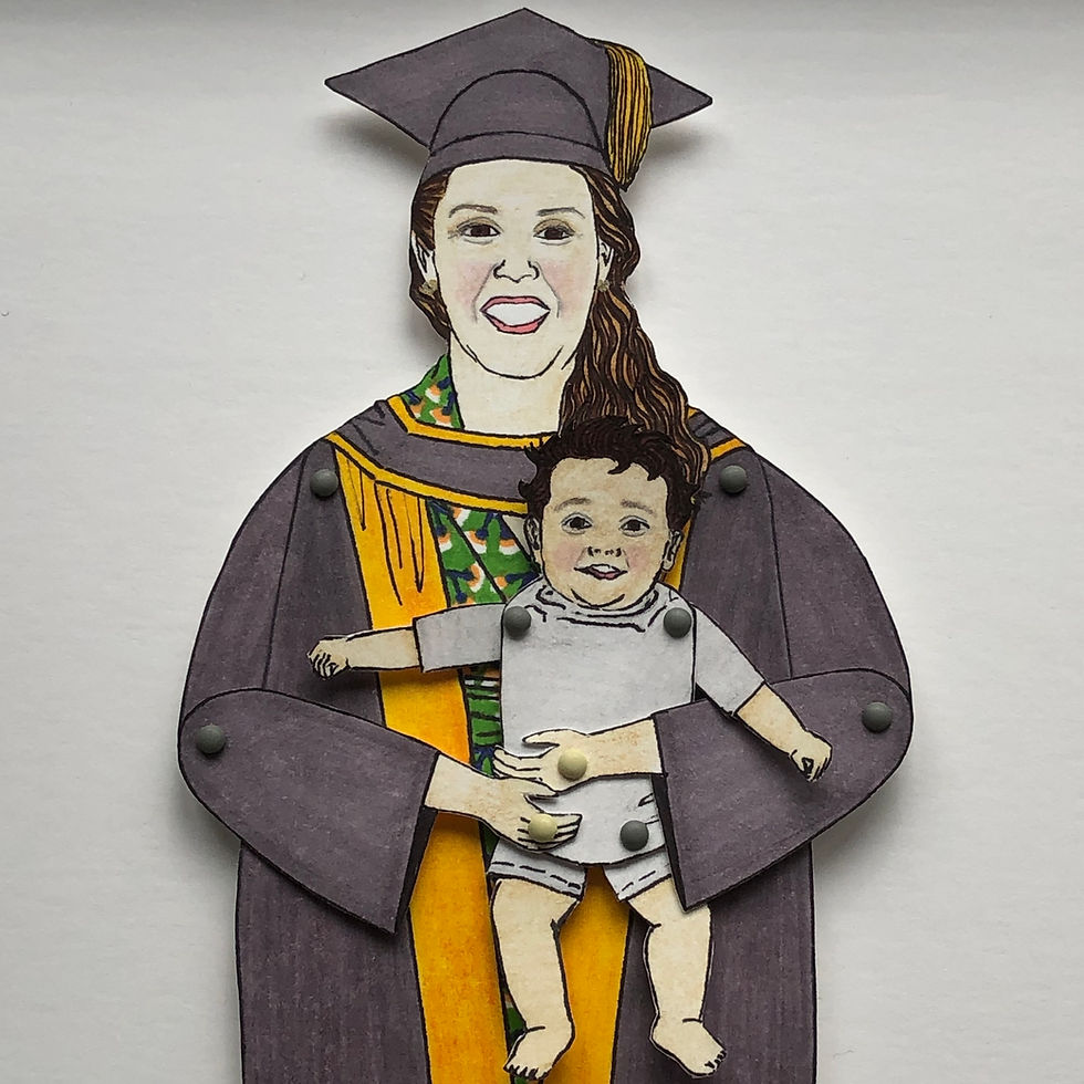 Thumbnail: UNFRAMED BESPOKE PAPER DOLLS