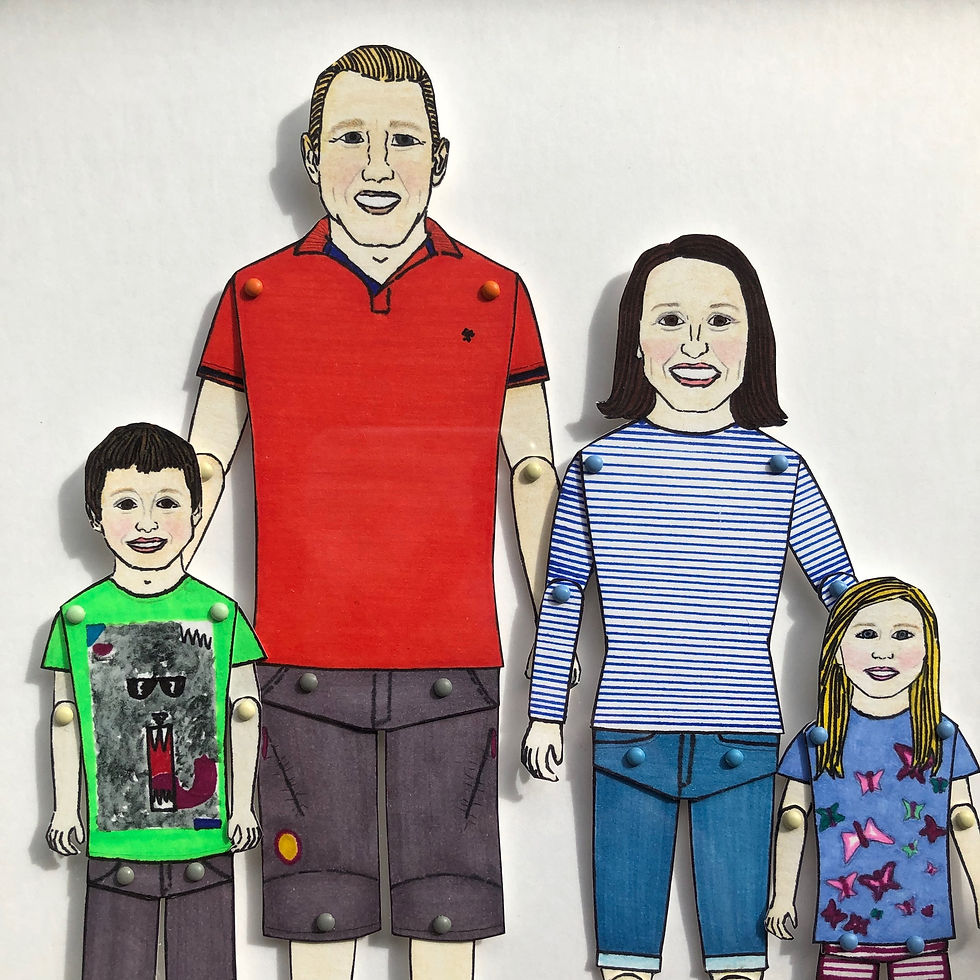 Thumbnail: UNFRAMED BESPOKE PAPER DOLLS