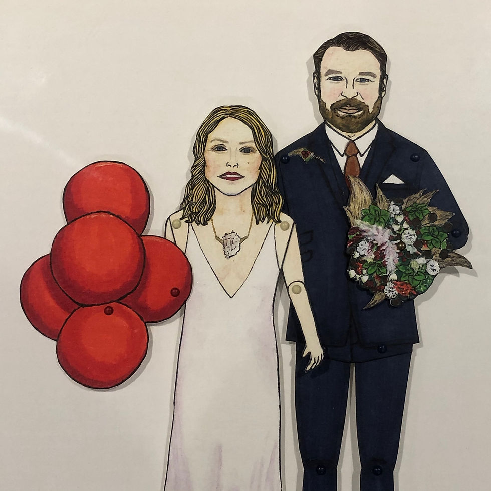 Thumbnail: UNFRAMED BESPOKE PAPER DOLLS