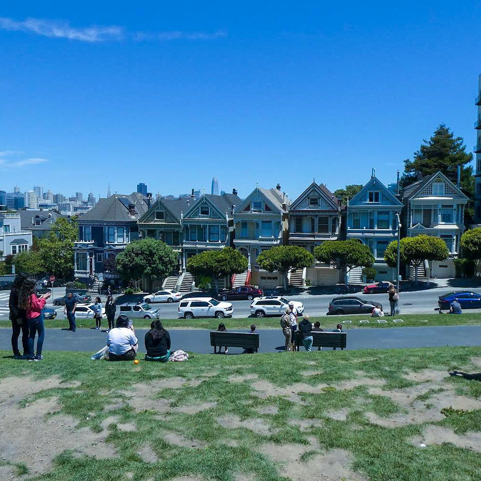vue sur les painted ladies à San Francisco
