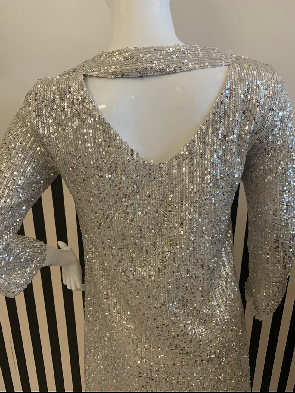 Thumbnail: Trussardi jeans abito paillettes usato