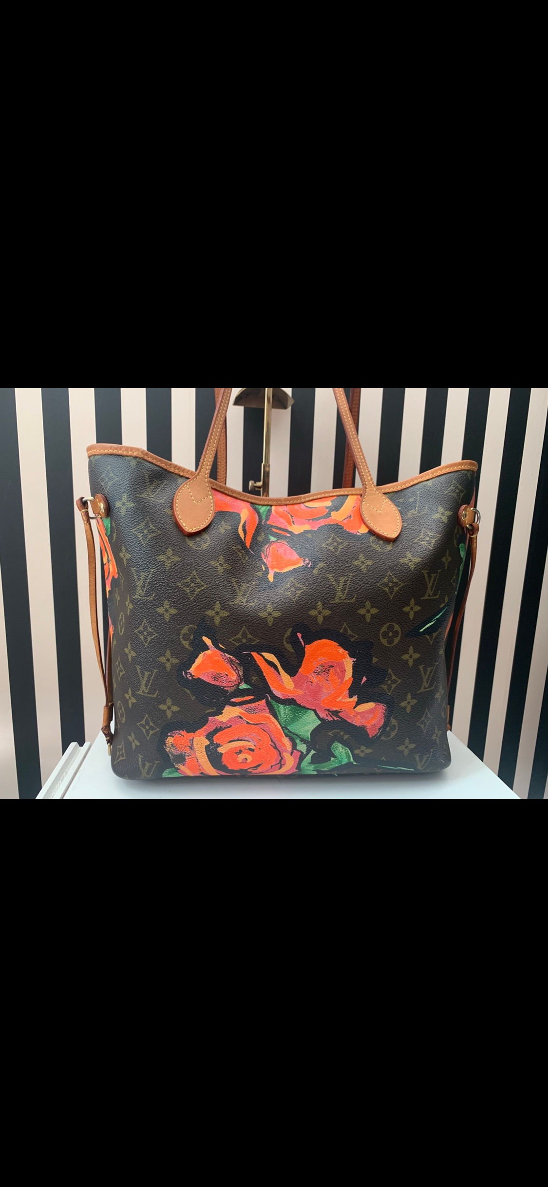 Louis Vuitton Neverfull roses limited edition usato 