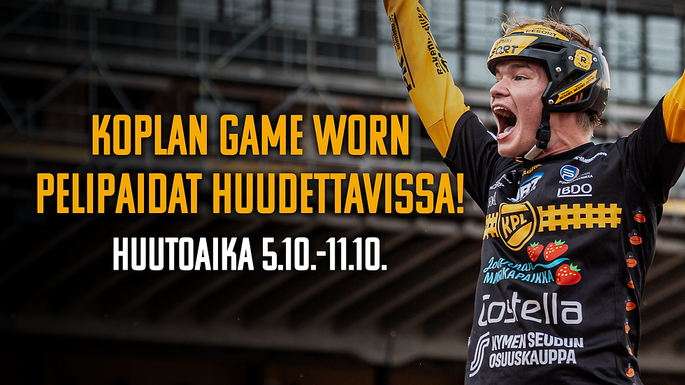 Koplan kauden 2026 Game Worn pelipaidat nyt huudettavissa!