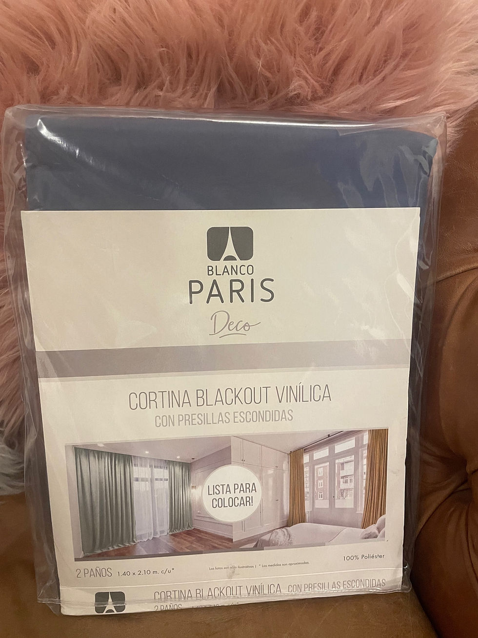 Miniatura: Cortina Blackout Textil Blanco Paris