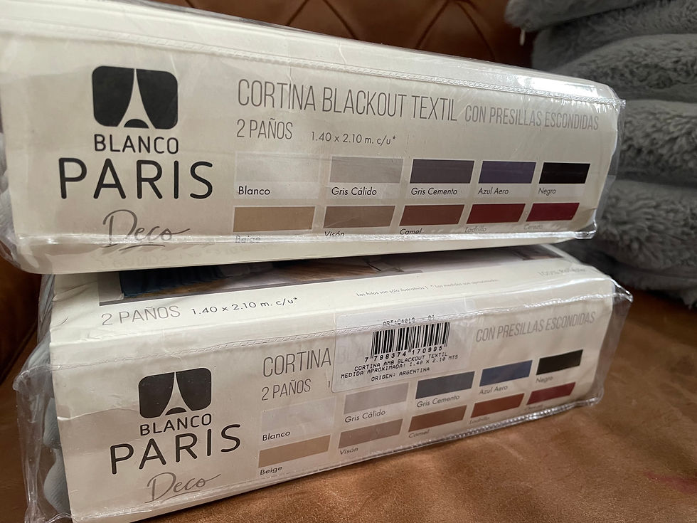 Miniatura: Cortina Black Out Textil Blanco Paris 
