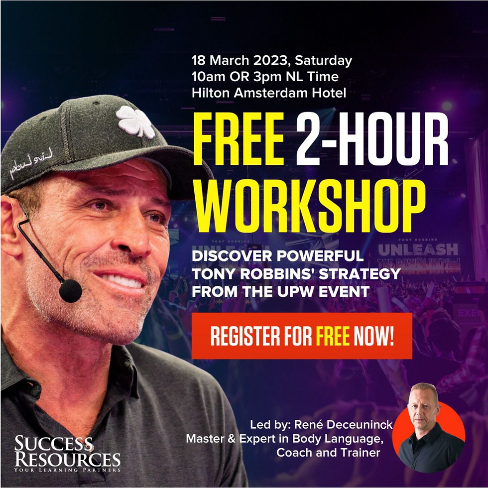 Tony Robbins UPW Preview Sessions - Amsterdam - The Netherlands