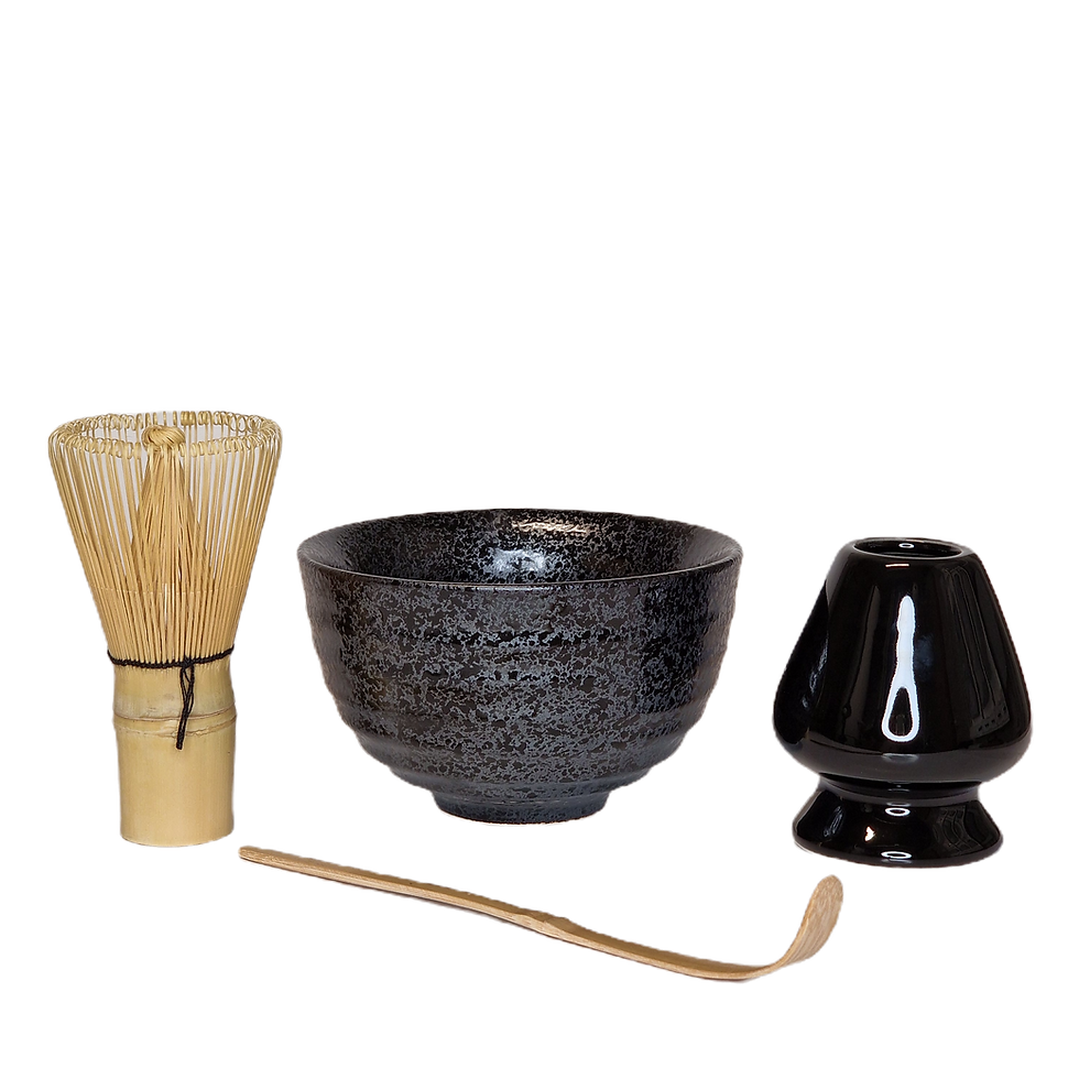 Matcha set classique - Noir charbon