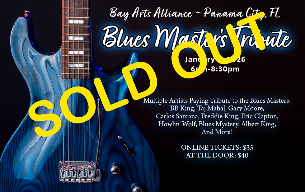 BLUES MASTERS TRIBUTE SHOW - PANAMA CITY CENTER FOR THE ARTS