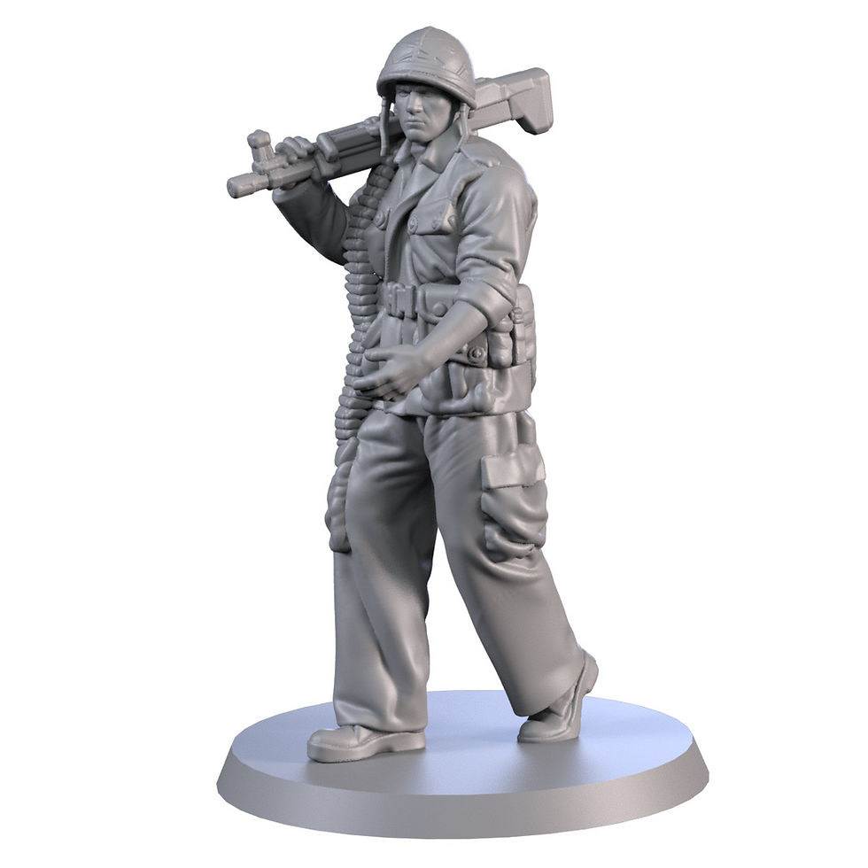 Miniatura: Soldado de Vietnam de EE. UU. 3 - 1 modelo a escala impreso en resina 3D sin pintar - SB94