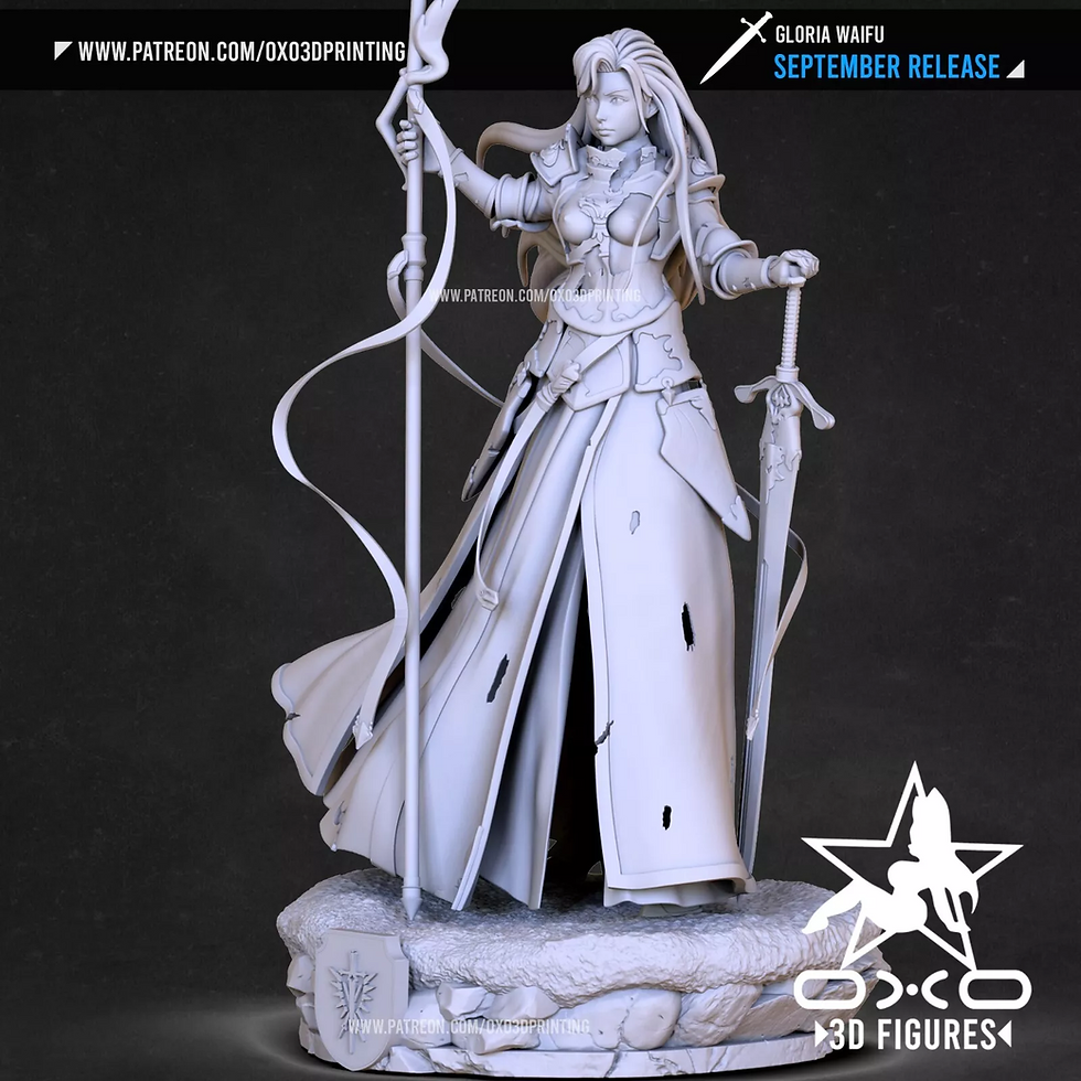 Miniature : Gloria - NSFW - 1 x Non peint - Kit de maquette en résine à grande échelle et base - OXO