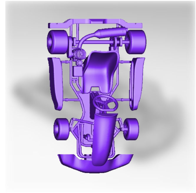 Miniature : Moteur à essence pour kart - Différentes échelles - Kit de modèle en résine imprimée en 3D - K3D