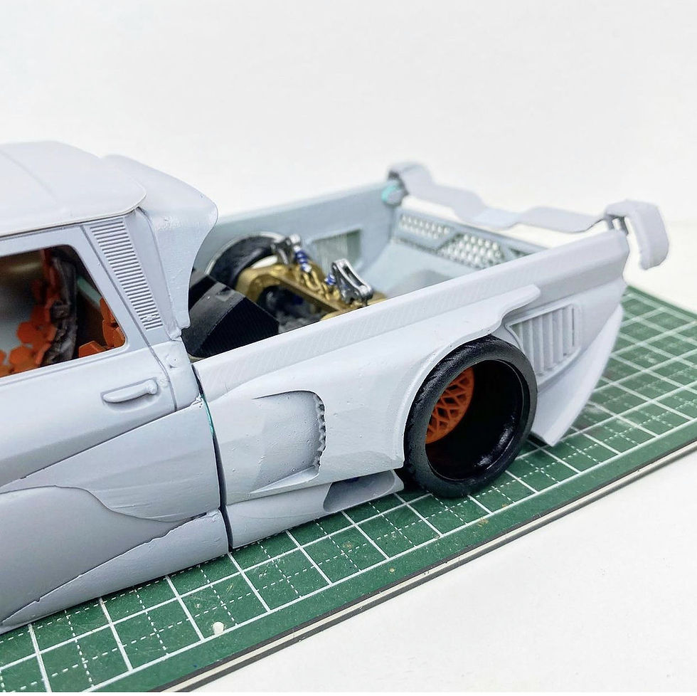 サムネイル： プロツーリング ロープロファイル - ワイドボディキット シボレー - 3Dプリント樹脂 - MCS
