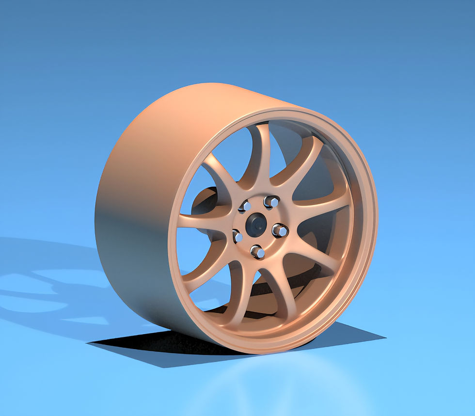 Miniatura: Minilite Style Wheel and Tyre Set - Smaller Scales - 3D Resin Printed - NA24