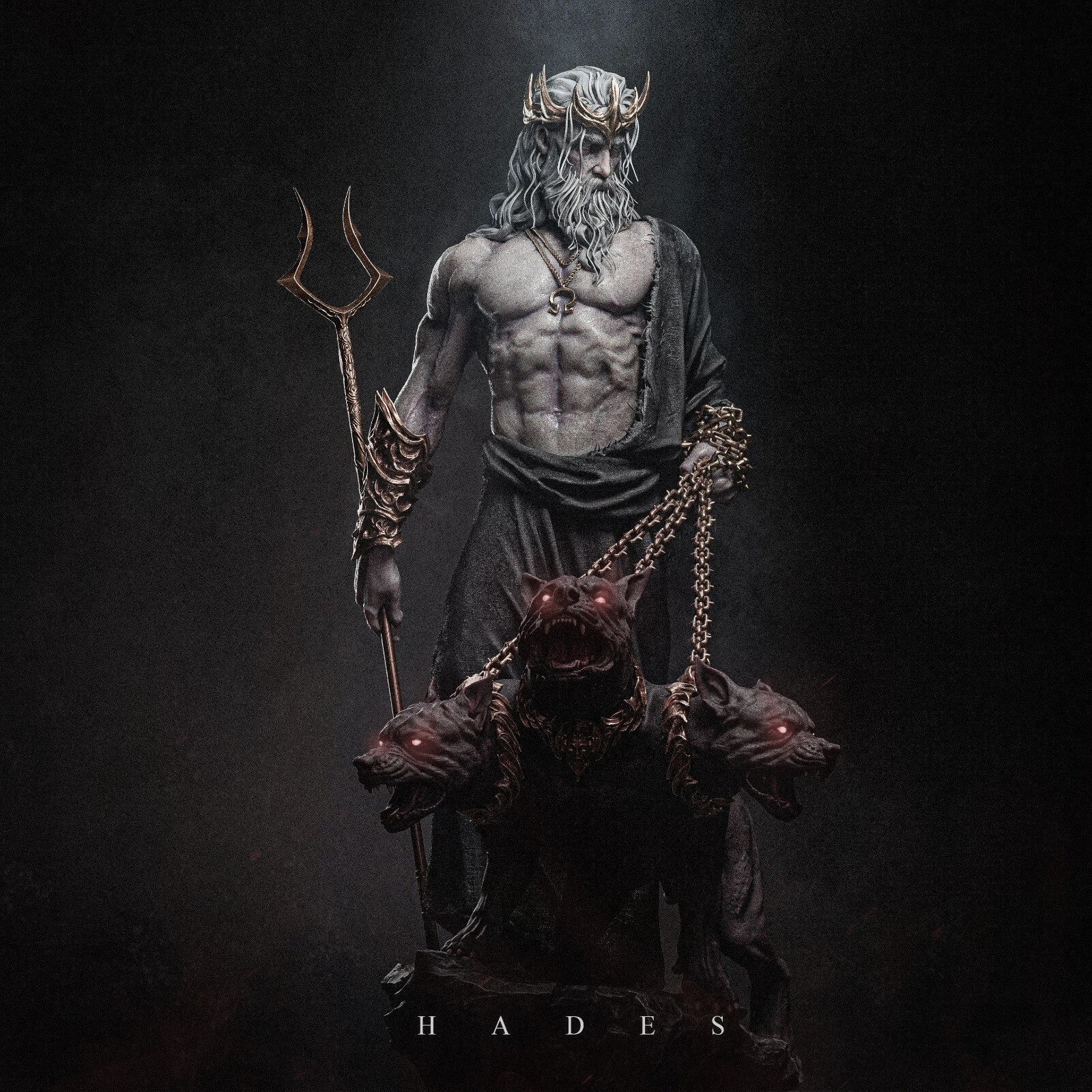 Hades - 1 x Unpainted 3D Resin Printed Model Kit and Base - CA3D