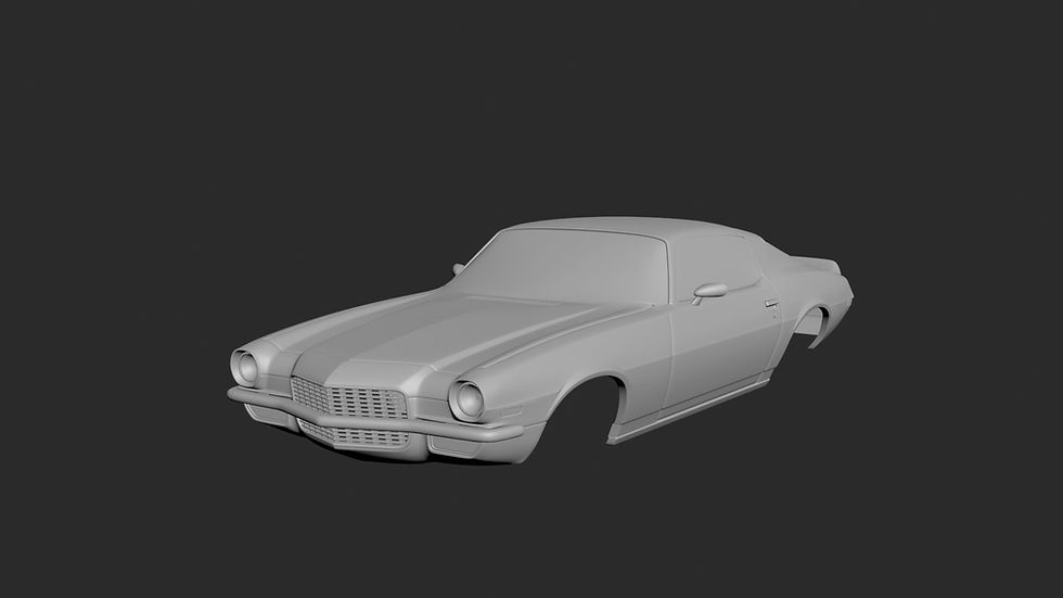 サムネイル： 1970年式シボレーカマロ ボディのみ - 各種スケールあり - 3D樹脂プリント