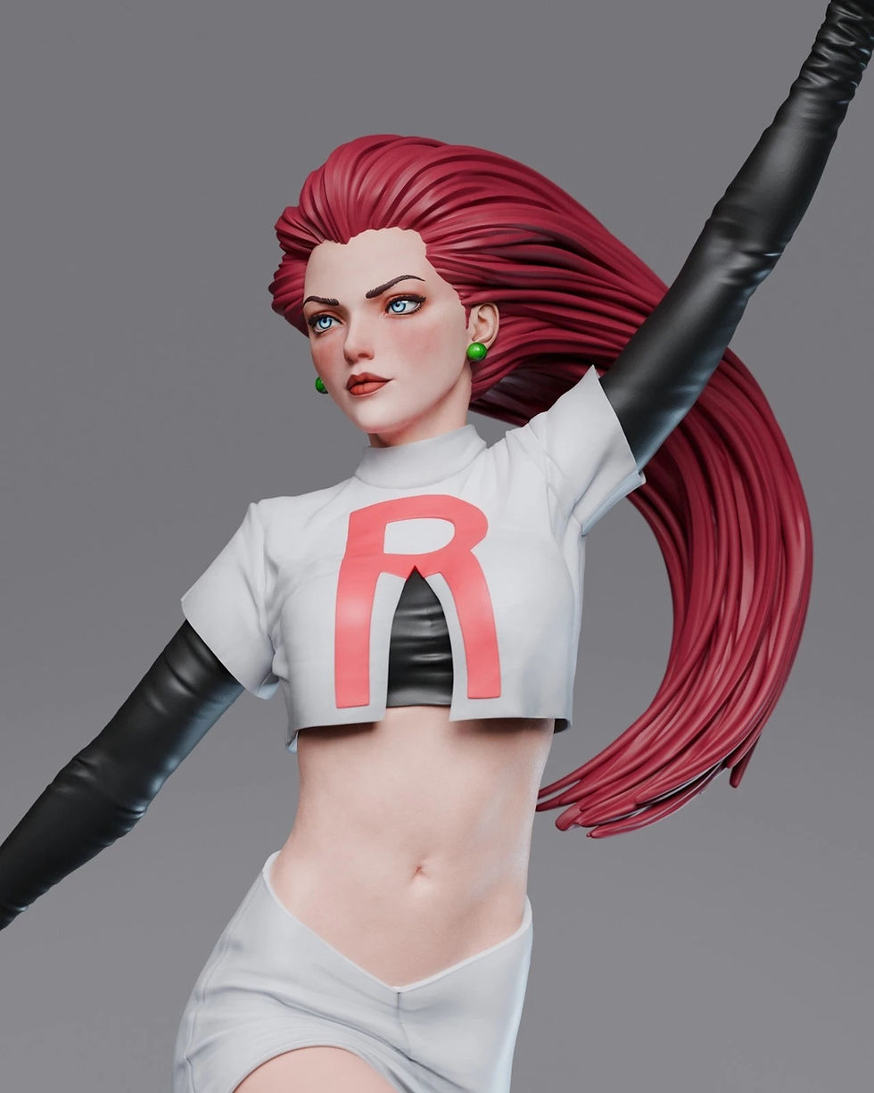 Miniatura: Jessie - 1 x Unpainted Large Scale 3D Resin Printed Model Kit and Base - ABE