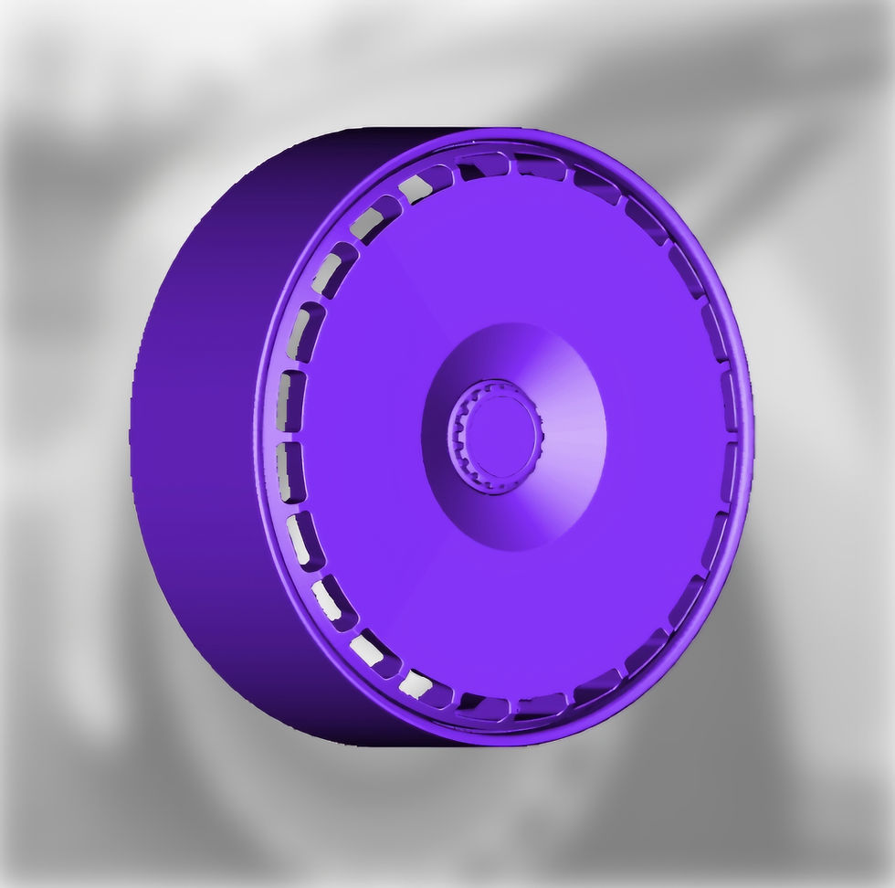 縮圖：Rotiform Aerodisc 车轮和轮胎 - 各种尺寸 - 3D 树脂打印套件 - K3D