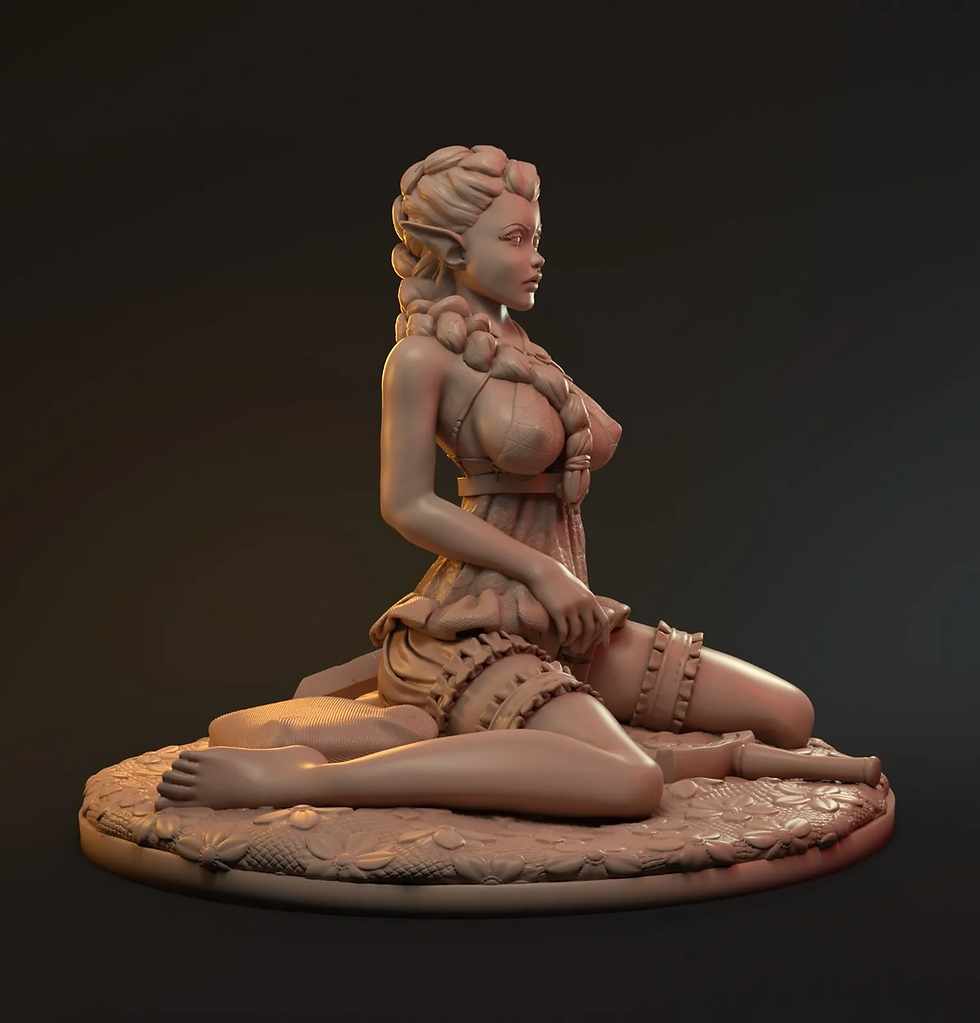 Miniaturbild: Sklave – 1 x unbemalter 3D-Harz-Modellbausatz und Sockel – verschiedene Maßstäbe – MYT