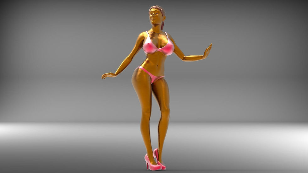 Miniaturbild: Grid - Bikini Girl P5 in verschiedenen Maßstäben 3D-Harzdruckmodell - 1 Stück